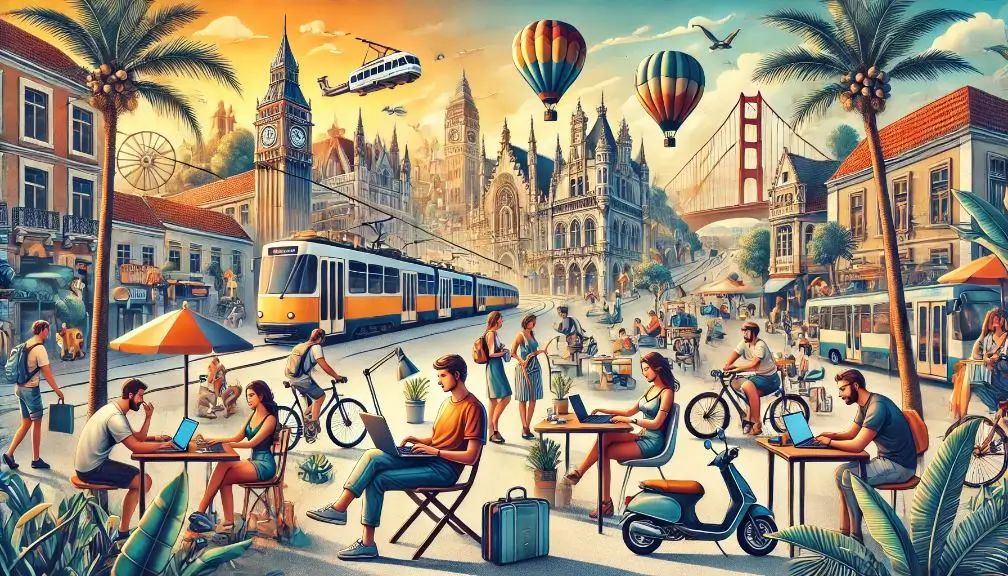 Destinos de Nômades Digitais que Oferecem Facilidade de Transporte e Mobilidade